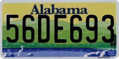 AL license plate 56DE693