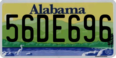 AL license plate 56DE696