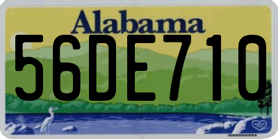 AL license plate 56DE710