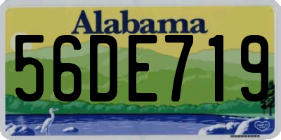 AL license plate 56DE719