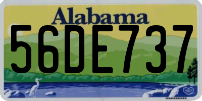 AL license plate 56DE737