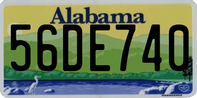 AL license plate 56DE740