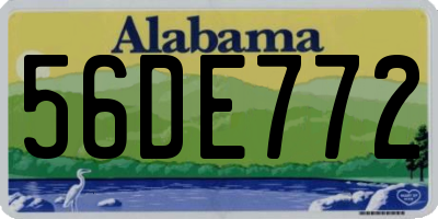 AL license plate 56DE772