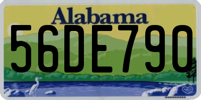 AL license plate 56DE790