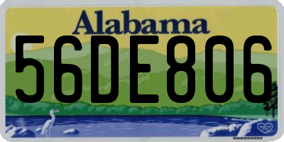 AL license plate 56DE806