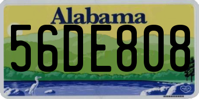 AL license plate 56DE808