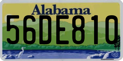 AL license plate 56DE810