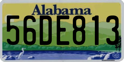 AL license plate 56DE813