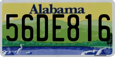 AL license plate 56DE816