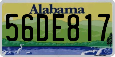 AL license plate 56DE817