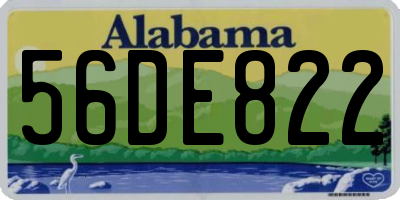 AL license plate 56DE822