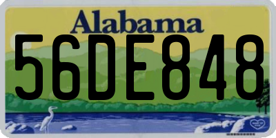 AL license plate 56DE848