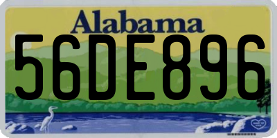 AL license plate 56DE896