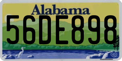 AL license plate 56DE898