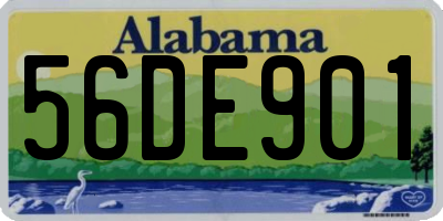 AL license plate 56DE901