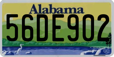 AL license plate 56DE902