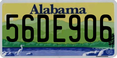 AL license plate 56DE906