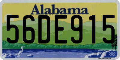 AL license plate 56DE915