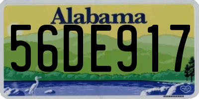 AL license plate 56DE917
