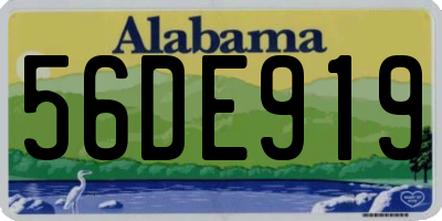 AL license plate 56DE919
