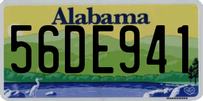 AL license plate 56DE941