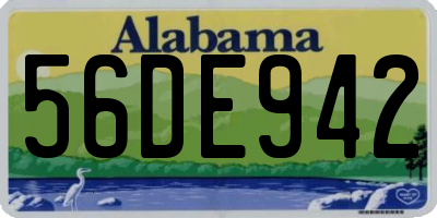 AL license plate 56DE942