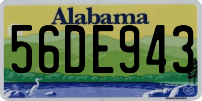 AL license plate 56DE943