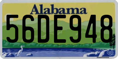 AL license plate 56DE948