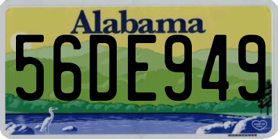 AL license plate 56DE949