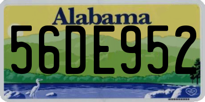 AL license plate 56DE952