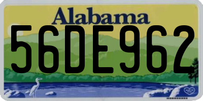 AL license plate 56DE962