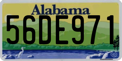 AL license plate 56DE971