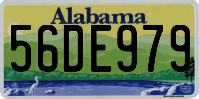 AL license plate 56DE979