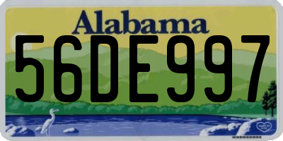 AL license plate 56DE997