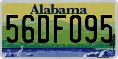 AL license plate 56DF095