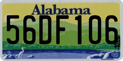 AL license plate 56DF106