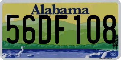 AL license plate 56DF108