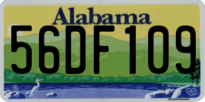 AL license plate 56DF109