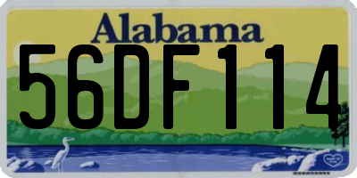 AL license plate 56DF114