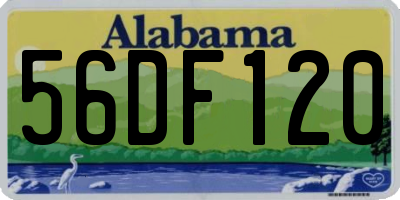 AL license plate 56DF120