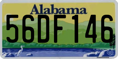 AL license plate 56DF146