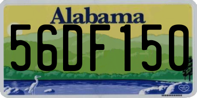 AL license plate 56DF150