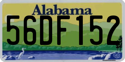 AL license plate 56DF152