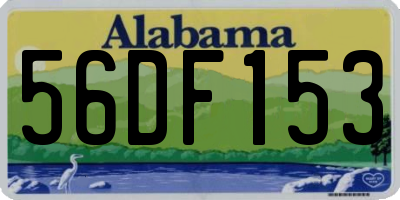 AL license plate 56DF153