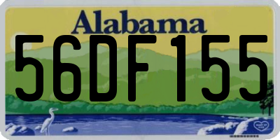 AL license plate 56DF155