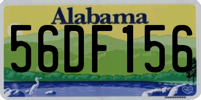 AL license plate 56DF156
