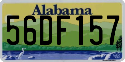 AL license plate 56DF157