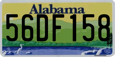 AL license plate 56DF158
