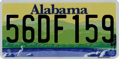 AL license plate 56DF159