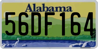 AL license plate 56DF164